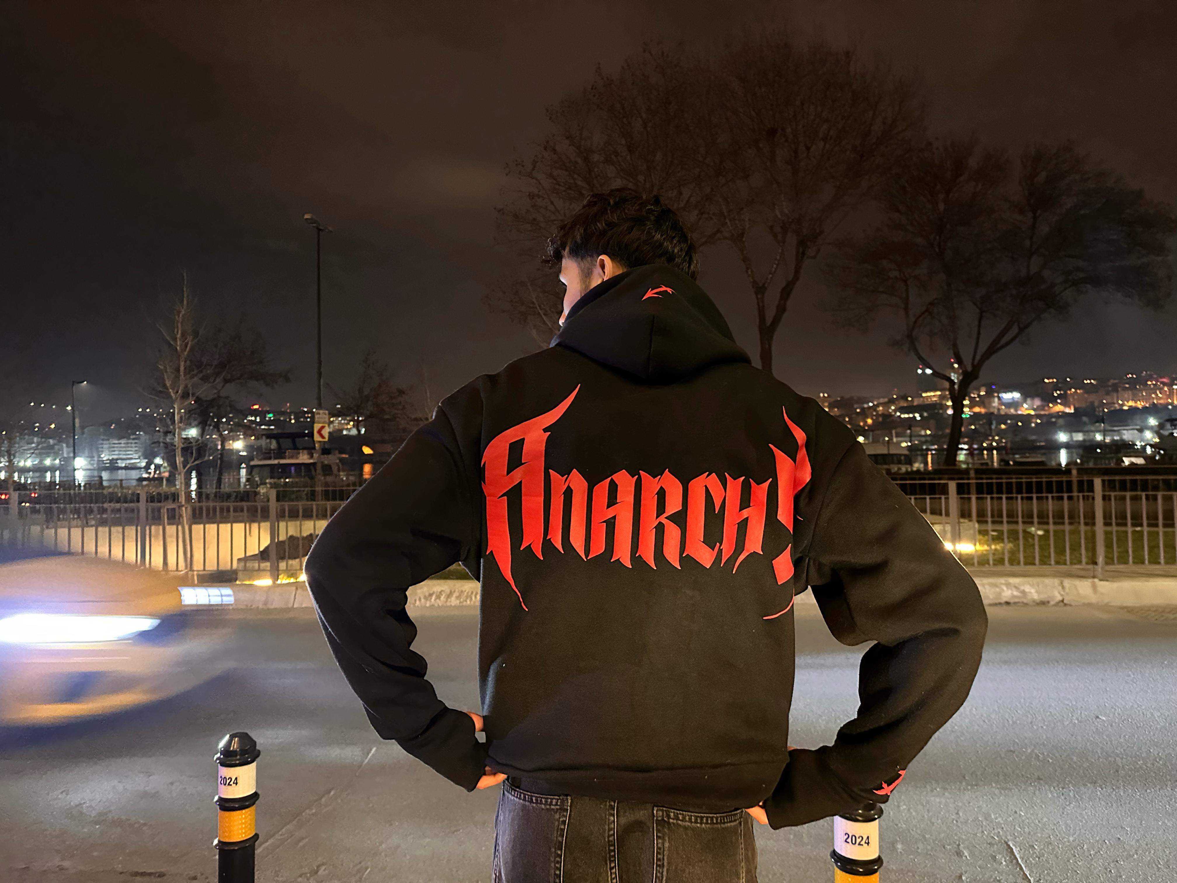 Crimson Black Hoodie